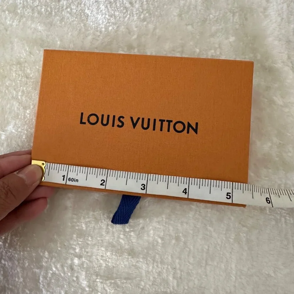 Louis Vuitton Empty Gift Box For a Two Cards Holder Orange Brown